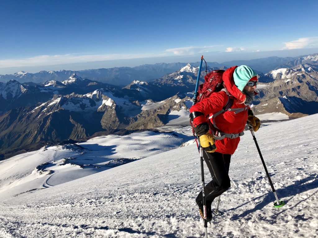Kirstie Ennis climbing Denali mountain